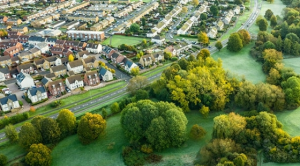 Aerial view of Swindon